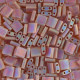 Miyuki tila 5x5mm beads - Matted dark topaz ab TL-134FR